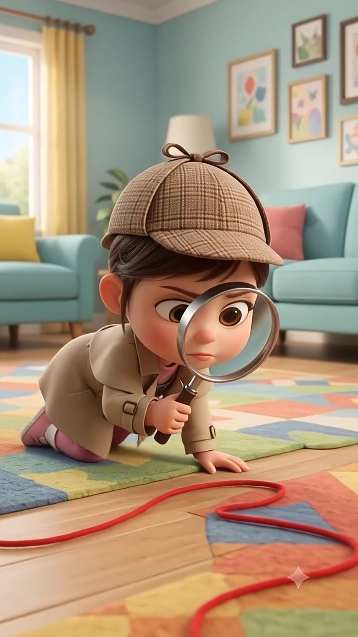 Bubli dressed as a detective